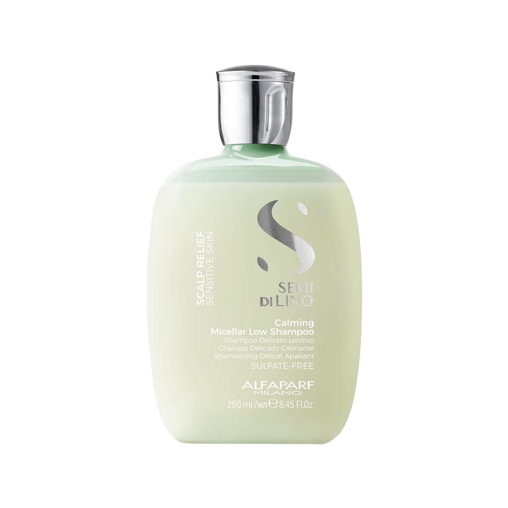 Alfaparf Semi Di Lino Calming Micellar Shampoo - Gentle Hair Care for Sensitive Scalps, 8.45 fl oz Alfaparf Calming Micellar Shampoo for Sensitive Scalps Calming micellar shampoo, Gentle hair care, Sensitive scalp relief, Alfaparf Semi Di Lino, Sulfate-free shampoo, Hair care for sensitive scalps, Soothing shampoo, Micellar technology, Gentle cleansing, Scalp soothing, Hair care solutions, Sensitive scalp shampoo, Calming hair care, Natural hair care
