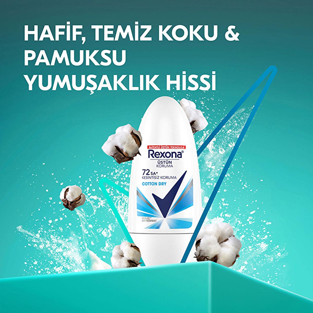 Rexona Cotton Dry Roll-On Deodorant for Women: 72-Hour Protection, Hypoallergenic, and Soft Cotton Extracts - Stay Fresh All Day! Rexona Cotton Dry 72H Deodorant: All-Day Freshness roll on deodorant, 72 hour deodorant, cotton dry deodorant, hypoallergenic deodorant, women's deodorant, long lasting deodorant, antiperspirant deodorant, Rexona deodorant, deodorant for sensitive skin, deodorant with cotton extract, deodorant, antiperspirant, sensitive skin, long-lasting protection, odor protection, sweat protec