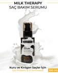 Morfose Milk Therapy Hair Serum - Nourishing Dry & Damaged Hair with Amino Acids & Avocado Oil - Hair Mask