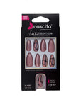 Nascita Luxe Edition Pink & Black Almond False Nails 24-Pack
