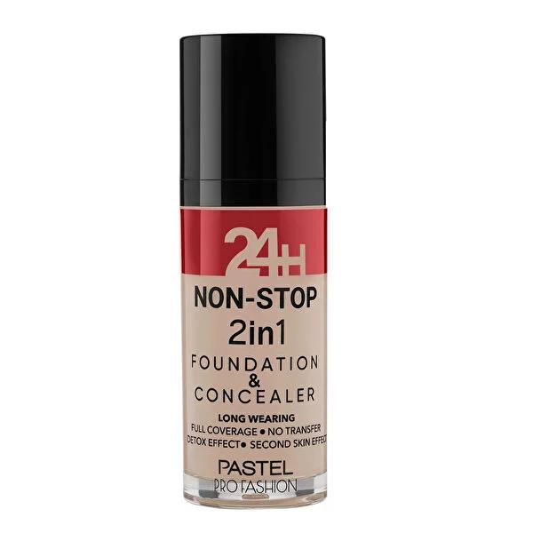 Pastel Profashion 2-in-1 Liquid Foundation and Concealer - Cruelty-Free, Vegan, Long-Lasting Makeup Pastel Profashion 2-in-1 Foundation & Concealer - Long Lasting, Cruelty-Free liquid foundation, concealer, 2-in-1 makeup, cruelty-free cosmetics, vegan beauty products, dermatologically tested makeup, long-lasting makeup, high coverage foundation, makeup for sensitive skin, vegan makeup, paraben-free cosmetics, beauty essentials, makeup must-haves