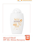 Avene Mineral Sunscreen SPF 50+ - Lightweight, Non-Greasy Protection for Sensitive Skin - Sunscreen