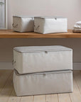 Ocean Home 4-Piece Gray Collapsible Storage Basket Set for Home Organization Ocean Home 4-Piece Gray Storage Basket Set storage baskets, gray storage set, collapsible storage, home organization, textile storage solutions, closet organization, underbed storage, linen storage, household textiles, breathable storage, space-saving storage