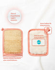 Balmy Nektari Soap-Filled Loofah Bath Sponge: Natural Exfoliating Loofah with Nectarine & Lemongrass - Deep Cleansing, Skin Renewal Balmy Nektari Soap Loofah: Exfoliating Bath Sponge - Natural Cleanse bath loofah, soap filled loofah, natural exfoliating loofah, nectarine lemongrass soap, natural bath soap, exfoliating bath sponge, deep cleansing loofah, Balmy Nektari, bath scrubber, skin renewal, bath sponge, exfoliating sponge, natural soap, loofah, body scrub, shower, cleansing, exfoliation, skincare, per