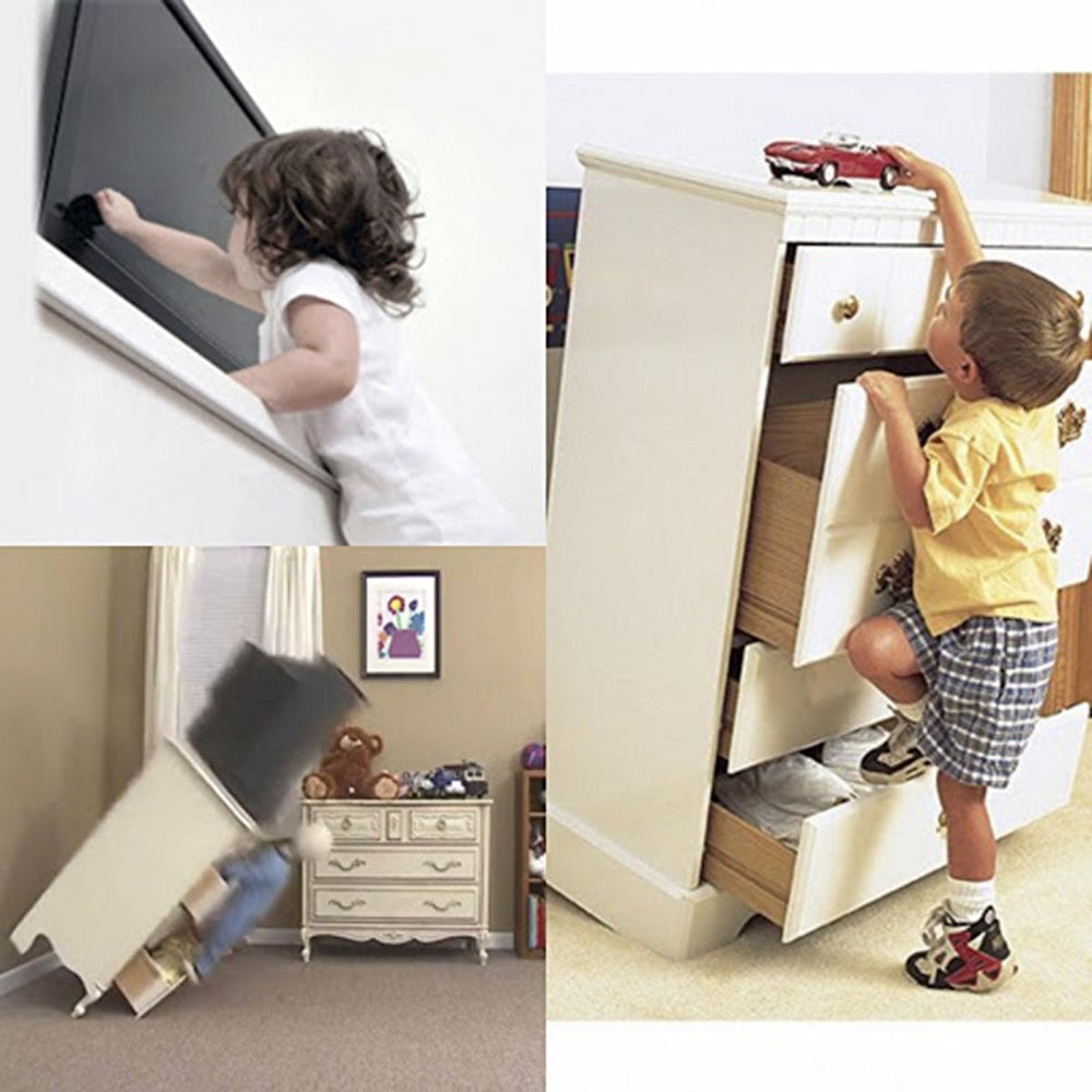 Miny Furniture Safety Anti-Tip Device - Earthquake Safety Device for TV and Furniture Securing - view 3