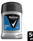 Rexona Men Cobalt Dry Antiperspirant Deodorant Stick - 48 Hour Protection, MotionSense Technology Rexona Men Cobalt Dry Antiperspirant - 48 Hour Protection Rexona Men Cobalt Dry Antiperspirant, Antiperspirant Deodorant Stick for Men, Long-lasting body odor protection, 48-hour antiperspirant protection, MotionSense technology deodorant, men's grooming, antiperspirant deodorant, personal care, hygiene products, men's health, active lifestyle, fresh scent, dermatologically tested, alcohol-free