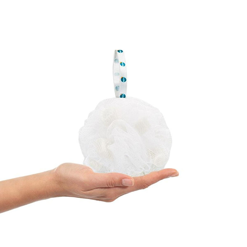 Balmy Beyaz Soap-Infused Bath Loofah - Dermatologically Tested, Luxurious Bathing Experience - Soap