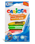 Carioca Temperello Stick Paints for Kids - 6 Washable Tempera Colors for Creative Fun Carioca Temperello Stick Paints - 6 Washable Colors washable tempera paints for kids, non-toxic art supplies for children, easy-to-use painting tools, Temperello Stick Paints, kids art materials, art supplies for classroom, mess-free painting, creative toys for kids, children's art projects, educational art supplies