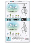 Sleepy Bio Natural Premium Plus Sanitary Pads Size 2 Long 12 Count