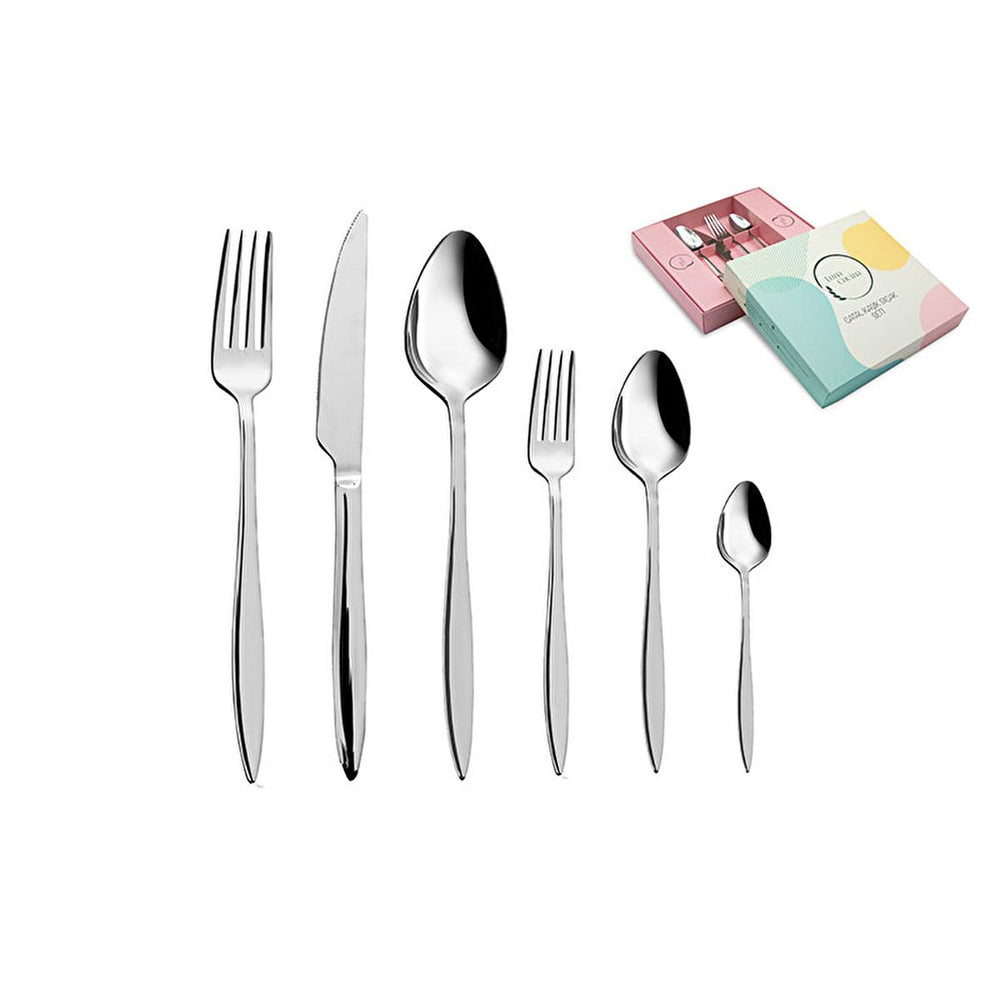 Luna Cucina 36-Piece Cutlery Set - Dishwasher Safe Flatware for Complete Table Setting