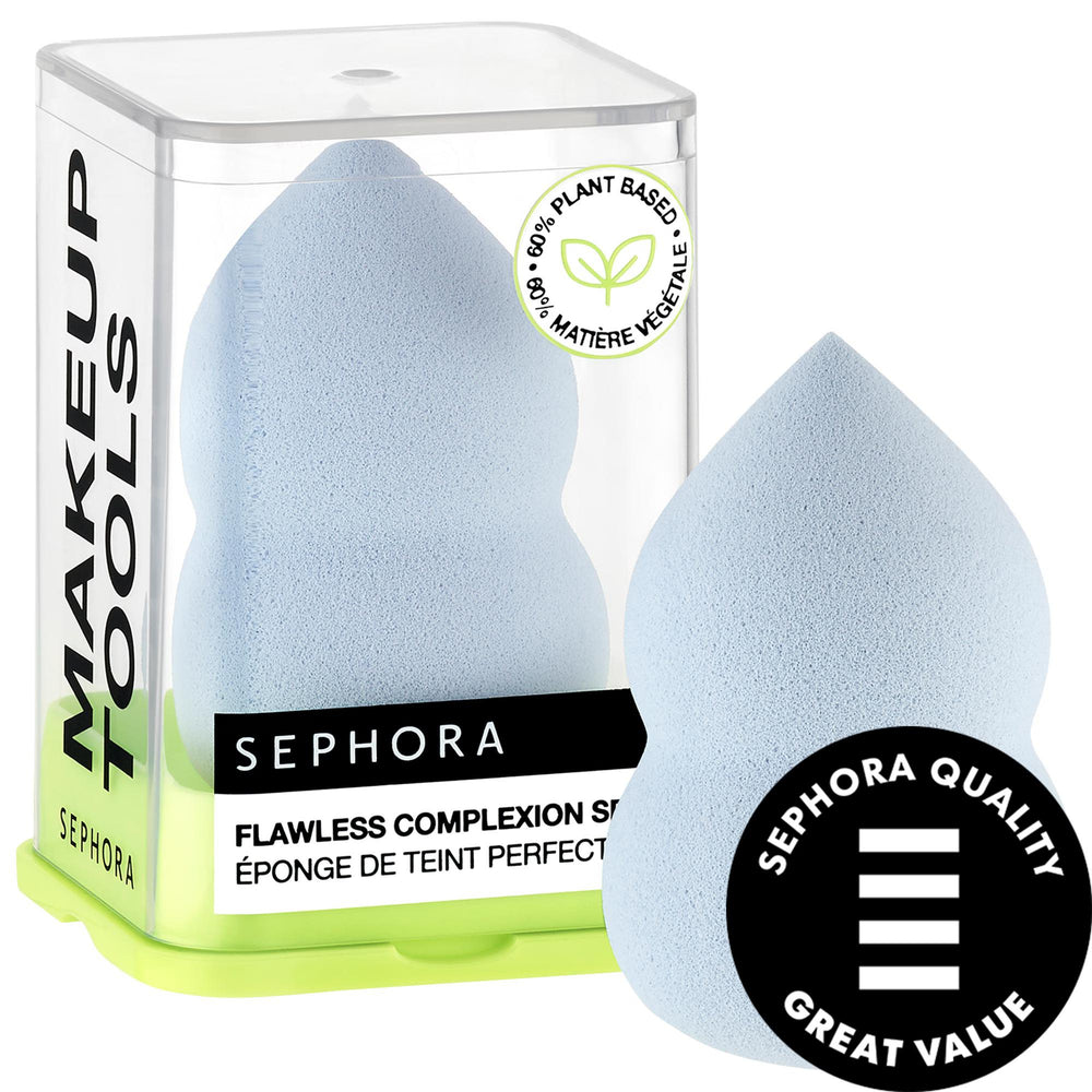 Flawless Complexion Sponge by Flawless - Hourglass Shape Makeup Applicator for Liquid, Cream & Powder Formulas - Latex-Free & 60% Plant-Based Flawless Complexion Sponge - Latex-Free Makeup Applicator makeup sponge, hourglass shape makeup applicator, latex-free beauty tools, plant-based makeup sponge, recyclable beauty products, beauty essentials, makeup tools, eco-friendly cosmetics, flawless complexion, beauty sponge, makeup applicator, sensitive skin friendly, eco-friendly beauty, natural makeup tools