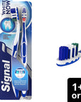 Signal White Now 1+1 Toothbrush - Comfortable Brushing, Teeth Whitening, Oral Care for a Brighter Smile - Toothpaste
