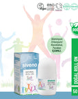 Siveno Natural Teen Unisex Roll On Deodorant - 50ml, Non-Irritating, Potassium Alum, Sensitive Skin Friendly - Deodorant