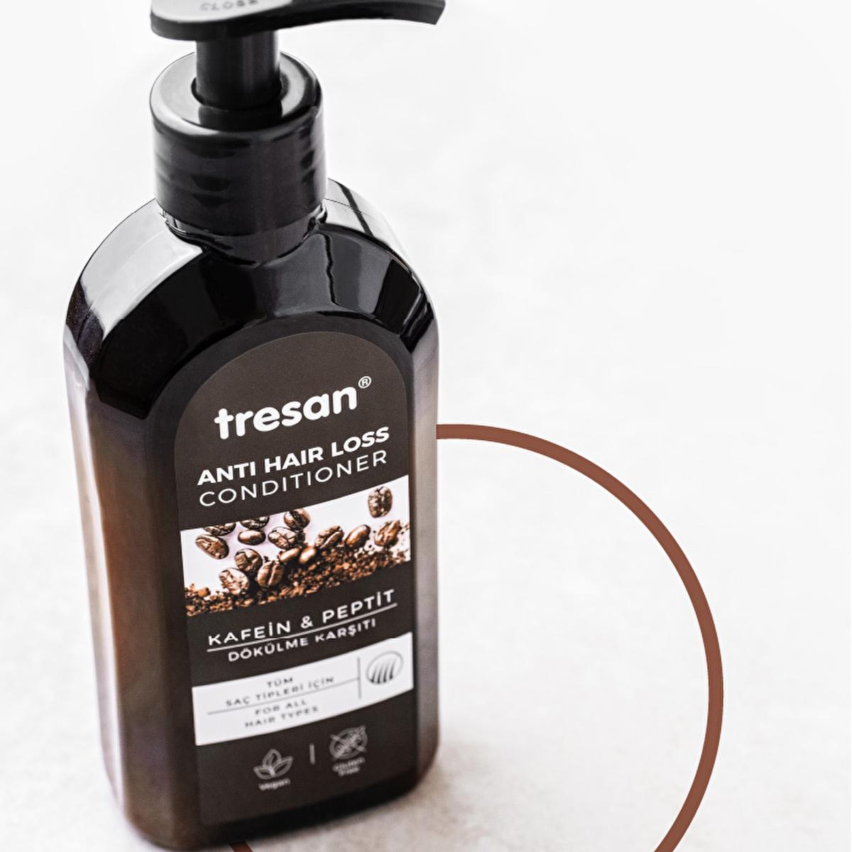 Tresan Anti-Hair Loss Hair Care Cream with Caffeine & Peptide - Nourishing, Strengthening, and Promoting Hair Growth Tresan Hair Care Cream - Anti-Hair Loss with Caffeine & Peptide Hair care cream, Anti-hair loss, Caffeine and Peptide hair treatment, Nourishing hair cream, Shea and Coconut Oil hair care, Hair growth support, Hair nourishment, Hair strengthening, Daily hair care, Natural hair care ingredients