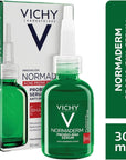 Vichy Normaderm BHA Peeling Serum: Exfoliate, Clarify & Control Oil for Acne-Prone Skin | Blackhead Treatment, Brighter Complexion Vichy BHA Serum: Exfoliate Oily Acne Skin & Treat Blackheads BHA serum, peeling serum, oily skin serum, acne serum, blackhead treatment, Vichy Normaderm serum, exfoliating serum, sebum control serum, skin clarifying serum, Facial Serum, BHA, Probiotic, exfoliation, oily skin, acne-prone skin, blackheads, blemishes, skin texture, skin radiance, oily skin treatment, acne treatment
