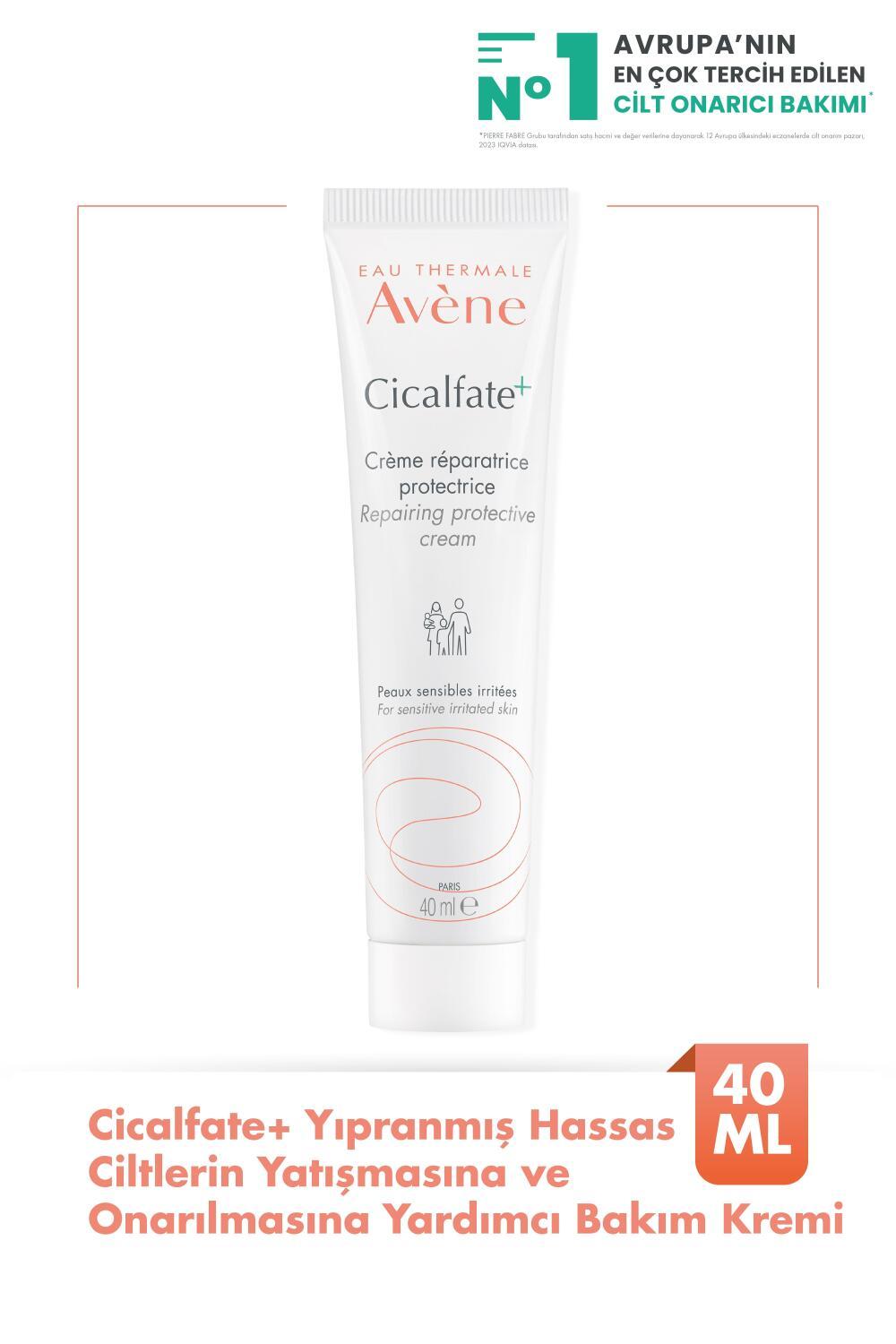 Avene Cicalfate+ Soothing and Repairing Skin Care Cream for Sensitive Skin - 1.35 fl oz Avene Cicalfate+ Soothing Cream for Sensitive Skin Soothing skin care cream, Reparative skincare for sensitive skin, Avène Cicalfate+ cream, Hassas cilt bakımı, Onarıcı bakım kremi, Moisturizing cream for sensitive skin, Sensitive skin care, Skin repair, Avène Thermal Water, C+ Restore, Copper-Zinc Sulfate, Gentle skincare, Baby skincare, Skincare for irritated skin