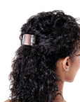 Linziclip Midi Pearl-Look White Hair Claw Clip for Secure Hold
