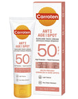 Carroten SPF50 Anti-Aging & Spot Sunscreen Face Cream: High Protection, Hyaluronic Acid, Water Resistant - Fight Wrinkles & Sun Spots! Carroten SPF50 Sunscreen: Anti-Aging, High Protection Face Cream! SPF50 sunscreen, anti-aging sunscreen, sunscreen for face, hyaluronic acid sunscreen, high protection sunscreen, water resistant sunscreen, sunscreen for wrinkles, sunscreen for sensitive skin, broad spectrum sunscreen, sunscreen for sun spots, sunscreen, face cream, anti-aging, sun protection, hyaluronic acid
