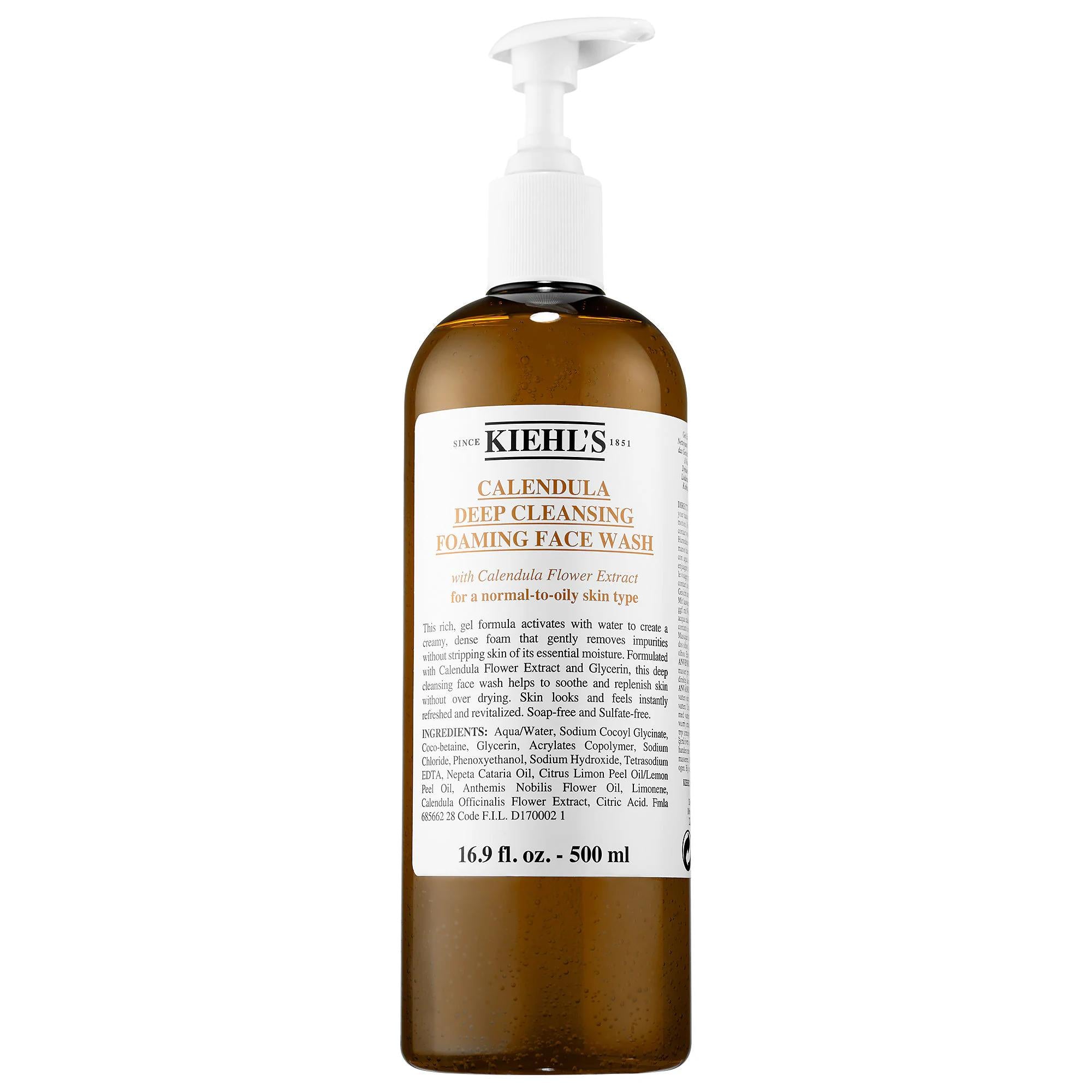 Calendula Deep Clean Foaming Face Wash - Gentle Cleanser for Oily Skin, Soothes & Hydrates Calendula Face Wash for Oily & Sensitive Skin | Gentle & Hydrating Calendula Face Wash, Gentle Face Cleanser, Foaming Face Wash for Oily Skin, Paraben-Free Skincare, Natural Face Wash for Sensitive Skin, Skincare, Cleansers, Face Wash, Sensitive Skin, Oily Skin, Acne, Blemishes, Calendula Extract, Glycerin, Lightweight Gel, Natural Ingredients