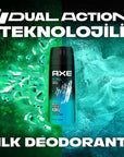 Axe Ice Chill Men's 48-Hour Protection Deodorant Spray - Long Lasting Freshness for Active Men Axe Ice Chill Deodorant Spray - 48 Hour Protection Axe Ice Chill Deodorant, Men's Deodorant Spray, 48-hour Deodorant Protection, Long-lasting Freshness, Male Grooming Products, Personal Hygiene, Deodorant Spray, Men's Grooming, Body Odor Protection, Freshness, Confidence, Active Lifestyle, Unique Fragrance, Mint and Lemon, 150 ml Spray
