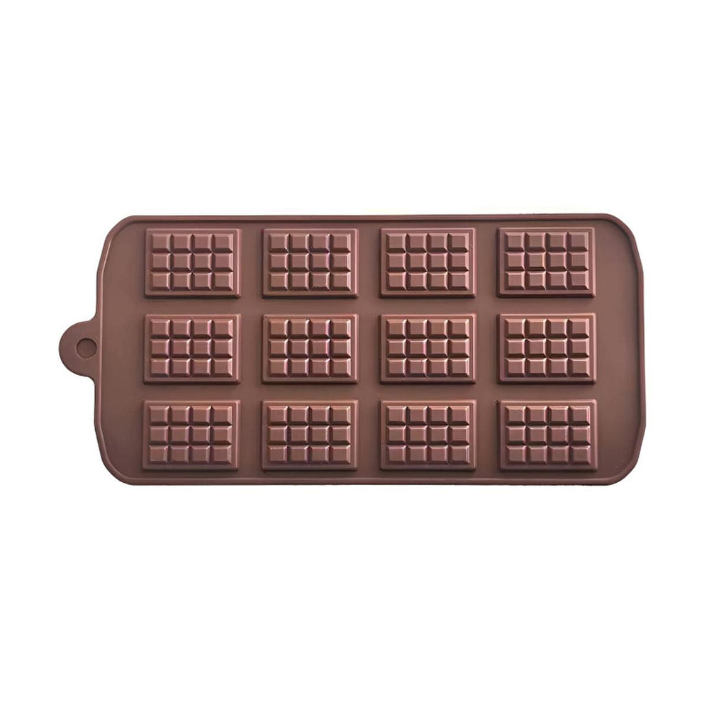 Lia Silicone Chocolate Mold - Mini Tablet MNT-12 by Lia - Flexible, Reusable, Non-Stick Chocolate - Vitamin & Supplement