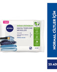 Nivea Makeup Remover Wipes - Gentle, Natural, & Effective - 25 Count Nivea Makeup Remover Wipes - Natural & Gentle makeup remover wipes, natural skincare, gentle makeup removal, Nivea makeup remover, microplastic-free wipes, makeup removal, skincare, natural ingredients, sweet almond oil, eco-friendly, sustainable, normal skin, combination skin, sensitive skin, travel skincare, convenient skincare