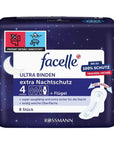 Facelle Ultra Night Pads with Wings for Extra Protection 8-Pack