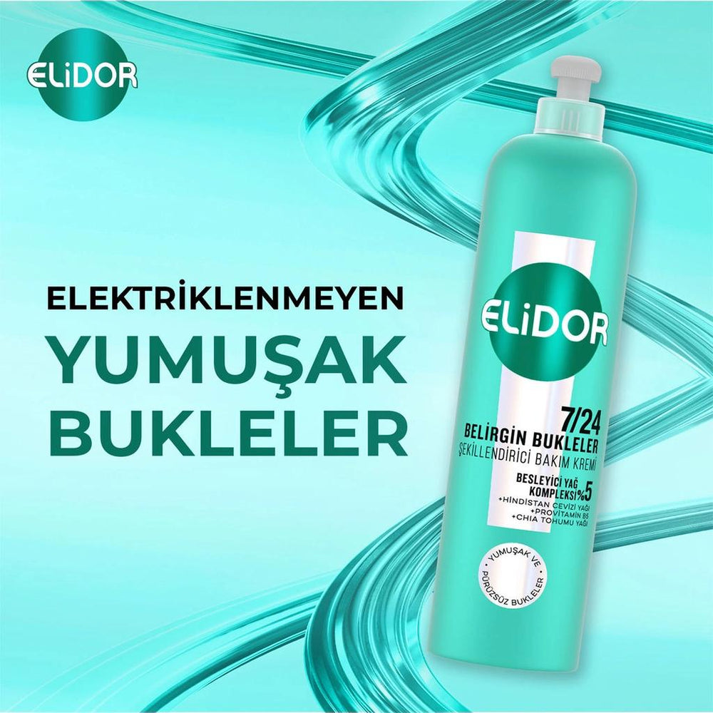Elidor Belirgin Bukleler 7/24 Curl Defining Cream 240 ml Duo