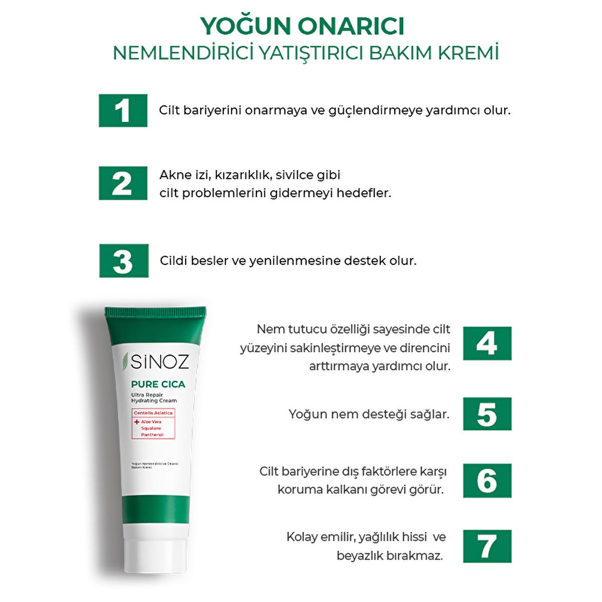 Sinoz Pure Cica Cream: Intensive Hydration & Repair - Soothing Centella Asiatica, Squalane & Aloe Vera - Sensitive Skin Moisturizer, Post-Procedure Care Sinoz Cica Cream: Soothe & Repair Skin - Sensitive Skin Moisturizer Cica cream, Centella Asiatica cream, Soothing moisturizer, Repairing skin cream, Sensitive skin moisturizer, Post tattoo care cream, Post shave balm, Post laser treatment cream, Squalane moisturizer, Aloe vera face cream, facial moisturizer, dry skin, irritated skin, redness relief, skin b