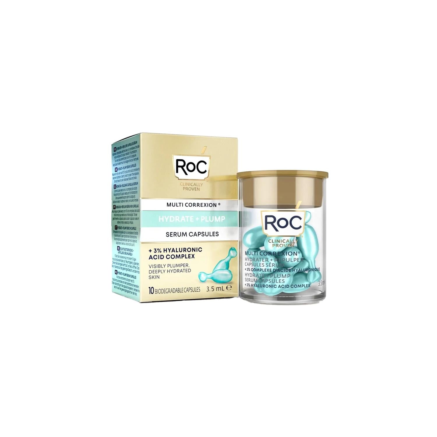 RoC Skincare Serum - Hydrating and Revitalizing Capsule Serum for Dry Skin (10 Capsules) RoC Hydrating Capsule Serum for Dry Skin RoC Serum, Hydrating Skincare, Revitalizing Serum, Capsule Skincare, Skincare Serum, Anti-Aging Skincare, Moisturizing Skincare, Dermatological Skincare, Skincare Routine, Dry Skin Solution, Dehydrated Skin Treatment, Skincare for Vitality