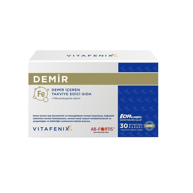Vitafenix Demir Iron Supplement for Energy Support 30 Capsules