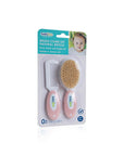 Babyjem Natural Bristle Baby Hair Brush and Comb Set - Gentle Detangling for Infants - Baby Care