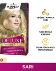Palette Deluxe Hair Dye 9-0 Sarı - Long-Lasting Rich Color & Nourishment Palette Deluxe Hair Dye - Long-Lasting Rich Color hair dye, long-lasting hair color, nourishing hair dye, rich color hair dye, Palette Deluxe hair color, cosmetic, beauty, hair care, colorant, hair coloring, salon quality, at-home hair dye