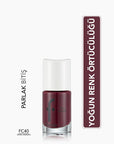 Flormar Full Color Ekstra Yoğun Pigmentli Oje - Royal Maroon - High Pigmentation Nail Polish - view 5