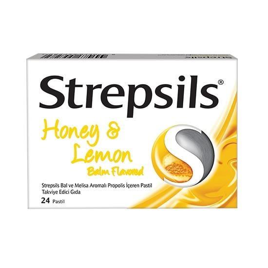 Strepsils Honey & Lemon Soothing Lozenges 24 Count