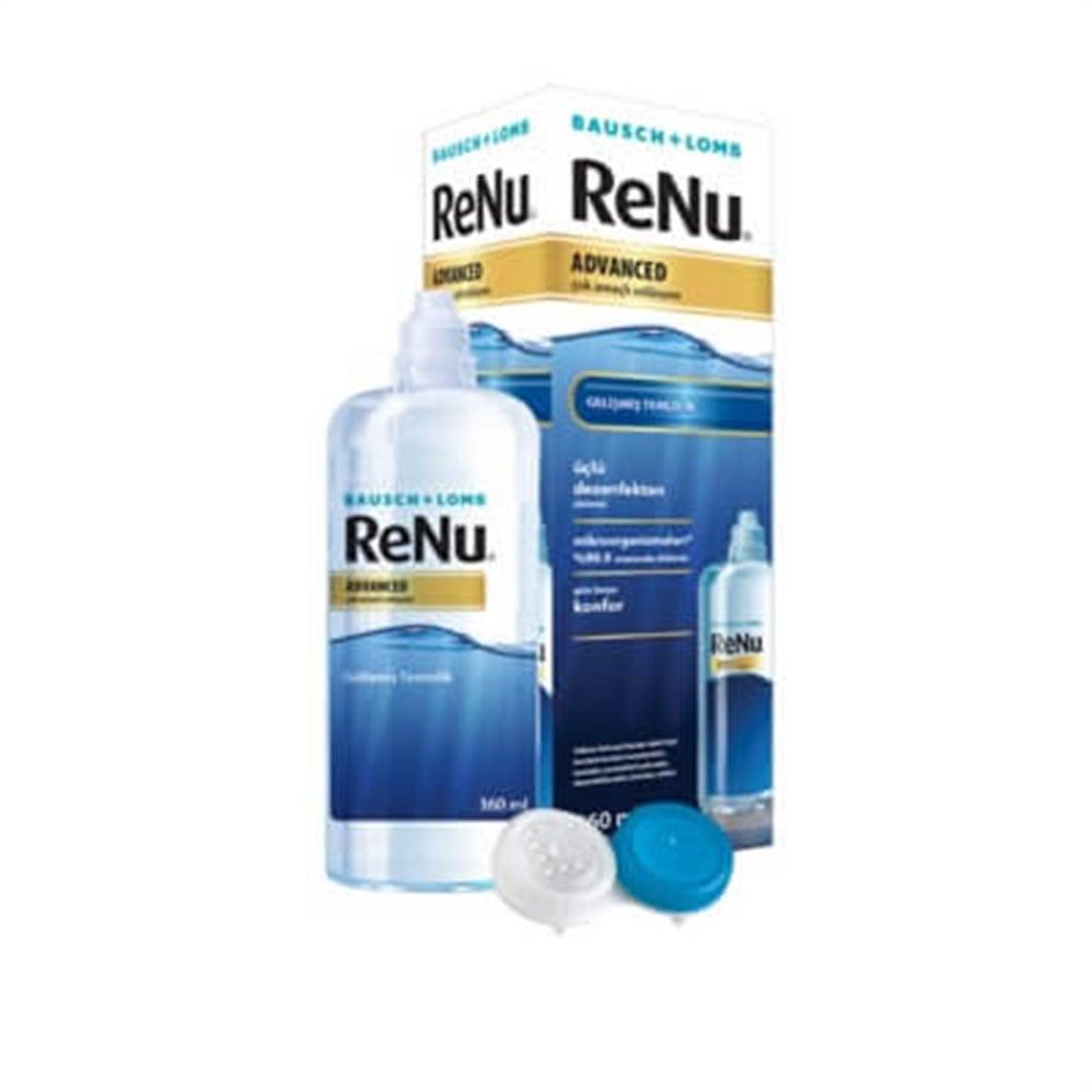 ReNu Advanced Lens Solution 360ml - Multi-Purpose Contact Lens Care for All Lens Types, 12.18 fl oz ReNu Advanced Lens Solution 360ml - Best Contact Lens Care contact lens solution, ReNu Advanced Lens Solution, 360ml lens care, multi-purpose lens solution, silicone hydrogel lens care, lens cleaning solution, lens disinfecting solution, all-day comfort, lens care for sensitive eyes