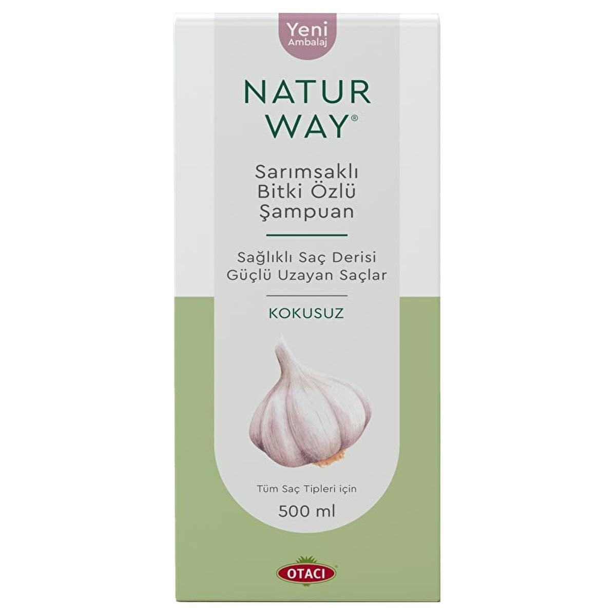 Otacı Naturway Garlic Shampoo 500ml - Promotes Hair Growth, Suitable for All Hair Types Otacı Naturway Garlic Shampoo - Promotes Hair Growth garlic shampoo, natural hair care, shampoo for all hair types, odorless garlic shampoo, promotes hair growth, hair growth shampoo, natural shampoo, healthy hair products, hair care routine, scalp care, daily shampoo, nourishing shampoo