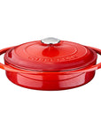 Lava Cast Iron Cookware - Heritage Series Multi-Purpose Pan 11 Inch, Durable Enamel Finish, Dishwasher Safe - Ideal for Home Cooks Lava Cast Iron Cookware - Durable & Easy Clean cast iron cookware, enamel cookware, dishwasher safe cookware, multi-purpose cookware, Lava cast iron cookware, heritage series, durable cookware, easy clean cookware, home cook essentials, cooking essentials, kitchen must-haves