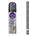 Sesu Men's Hair Removal Cream Spray - 8 Minute Quick Hair Removal, Moisturizing, Dermatologically Tested - 5.07 fl oz Sesu Men's Hair Removal Cream Spray - Quick & Moisturizing men's hair removal cream, hair removal spray for men, dermatologically tested hair removal, moisturizing hair removal cream, easy hair removal for men, hair removal for normal skin, Sesu men's hair removal, 8-minute hair removal, E Vitamin hair removal cream, AromaGuard technology