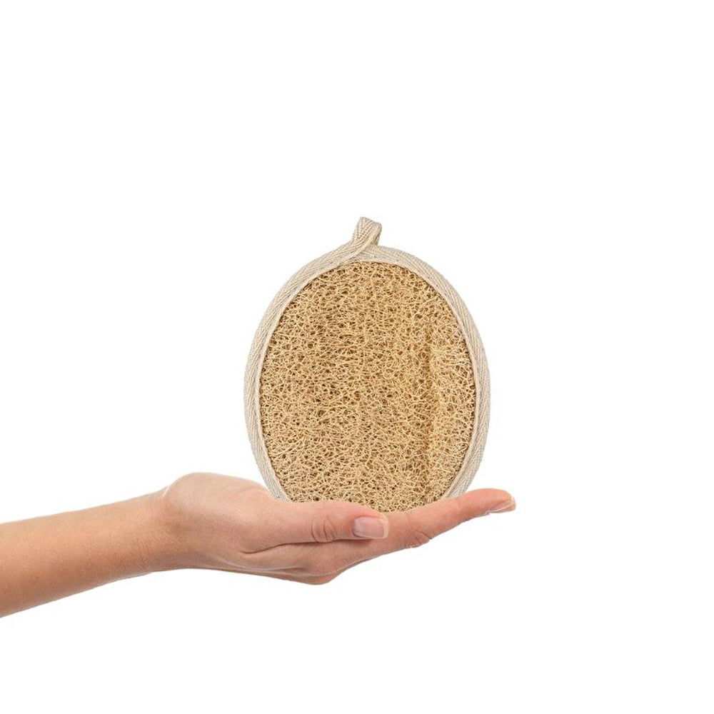 Balmy Kabak Natural Exfoliating Bath Mitt for Oily Skin - Dual-Sided, 100% Pumpkin Fiber - view 5