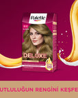 Palette Deluxe 8-0 Honey Blonde Hair Dye - Permanent, Long Lasting Color & Shine, Deep Nourishment with Oils Palette Deluxe Honey Blonde Hair Dye: Permanent Color & Shine hair dye, permanent hair color, hair color, Palette Deluxe, honey blonde hair dye, 8-0 hair dye, long lasting hair color, hair coloring, hair dye with oil, shiny hair dye, hair color with oil, blonde hair, hair nourishment, hair shine, vibrant hair color, at-home hair color, hair dye for women, hair dye for long hair, new hair color, hair