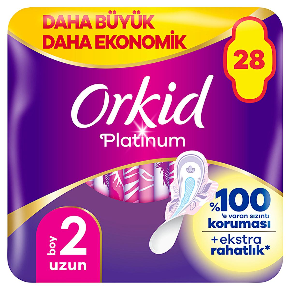Orkid Platinum Hygienic Pads - Long (28 Count) for Women, Menstrual Products, Incontinence Care Orkid Platinum Hygienic Pads - Long (28 Count) Hygienic Pads, Menstrual Products, Incontinence Care, Absorbent Pads, Women's Hygiene Products, Orkid, Platinum Quality, Long Size, 28 Count, Women's Health, Menstrual Hygiene, Incontinence Products, Feminine Care