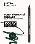 Flormar Ultra Matte Eye Pencil - High Pigment, Soft Tip, 014 Dark Green - view 5