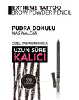 Flormar Extreme Tattoo Long-Wear Brow Pencil 003 Dark Brown