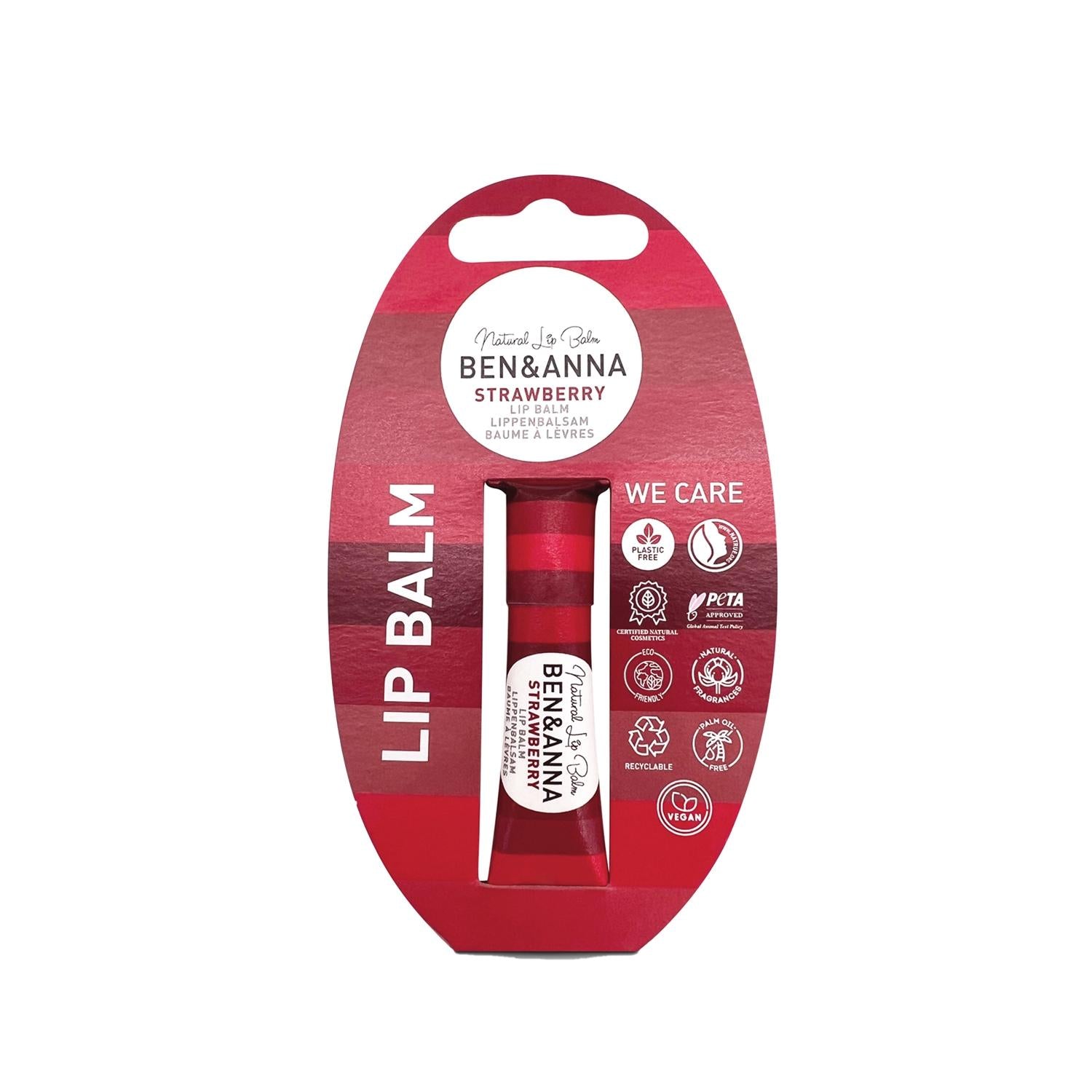 BEN & ANNA Natural Lip Balm Strawberry 6g - Moisturizing, Organic, Portable Lip Care BEN & ANNA Natural Lip Balm - Moisturizing & Organic natural lip balm, strawberry lip balm, BEN & ANNA lip care, moisturizing lip balm, organic lip balm, lip care, natural ingredients, portable lip balm, strawberry flavor, lip moisturizer, healthy lip care, chemical-free lip balm