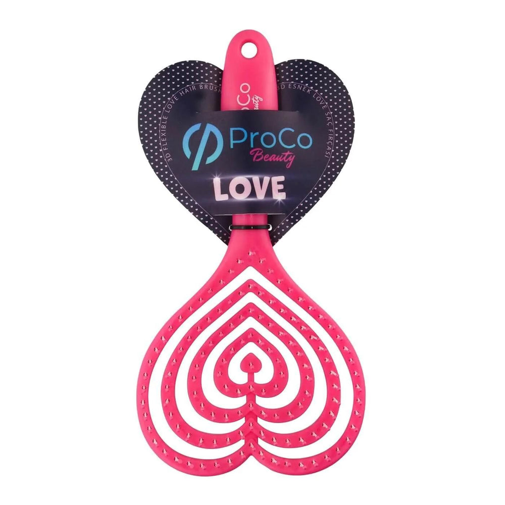Proco Beauty 3D Flexible Love Hairbrush for Detangling