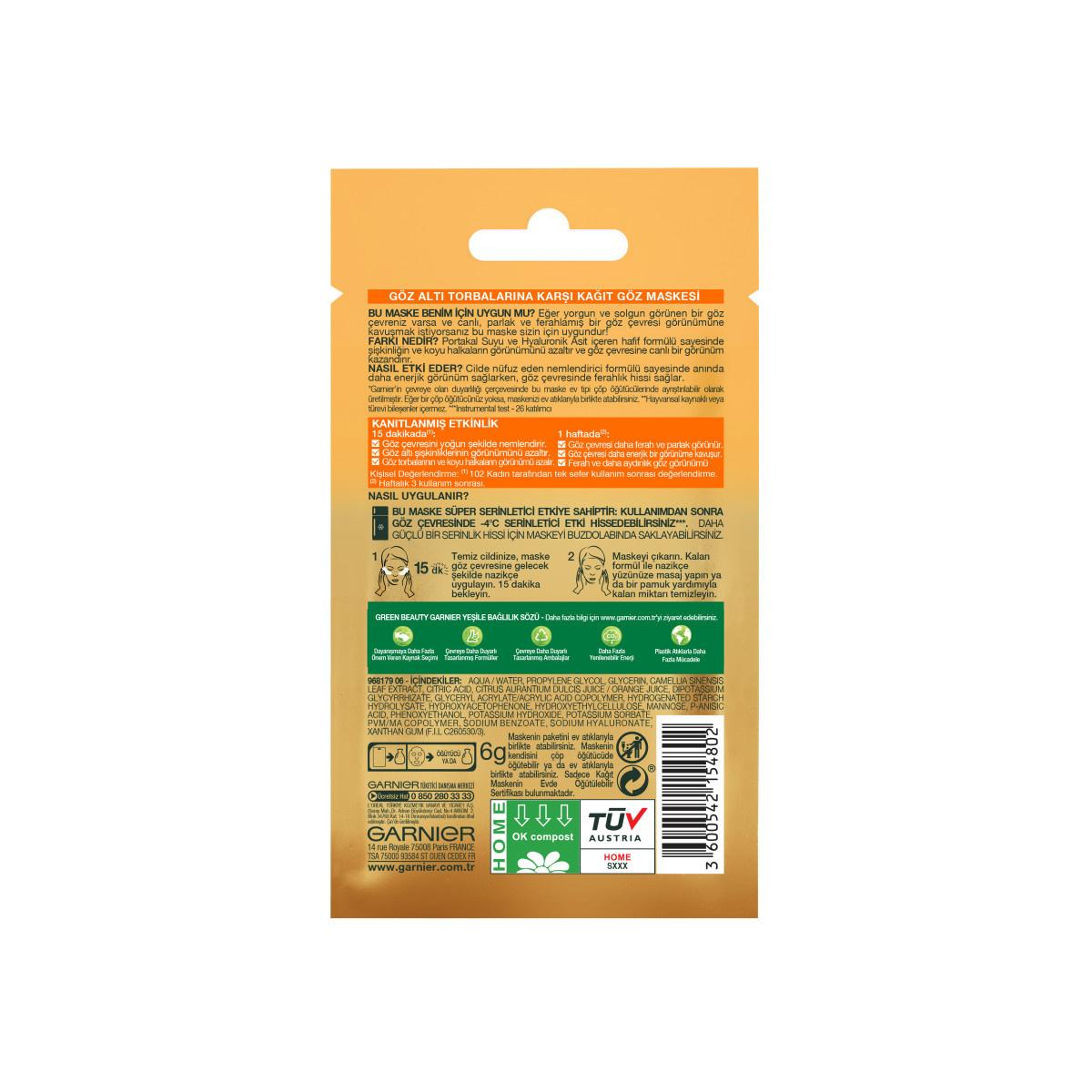 Garnier SkinActive Eye Mask: Reduce Under Eye Bags & Dark Circles with Hydrating Hyaluronic Acid & Brightening Orange Juice - Refresh & Revitalize Garnier Eye Mask: Reduce Dark Circles & Bags - Hydrate & Brighten eye mask, under eye bags treatment, dark circles treatment, hydrating eye mask, brightening eye mask, Garnier eye mask, hyaluronic acid eye mask, orange juice eye mask, eye mask for puffiness, Garnier, SkinActive, hyaluronic acid, orange juice, eye care, skincare, beauty, puffiness, dark circles, h
