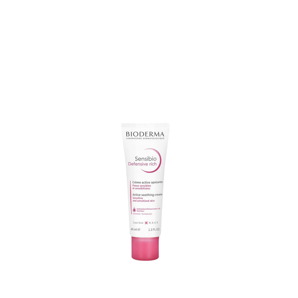 Bioderma Rich Moisturizing Cream for Sensitive Skin - Dermatologically Tested, 40ml Bioderma Rich Moisturizing Cream - Sensitive Skin Solution Bioderma Sensibio Defensive Rich, moisturizing cream for sensitive skin, dermatologically tested cream, rich hydration for dry skin, sensitive skin care products, skincare for dry skin, gentle moisturizer, non-irritating skincare, long-lasting hydration, Bioderma moisturizer, sensitive skin solutions, dry skin relief, dermatologically tested skincare