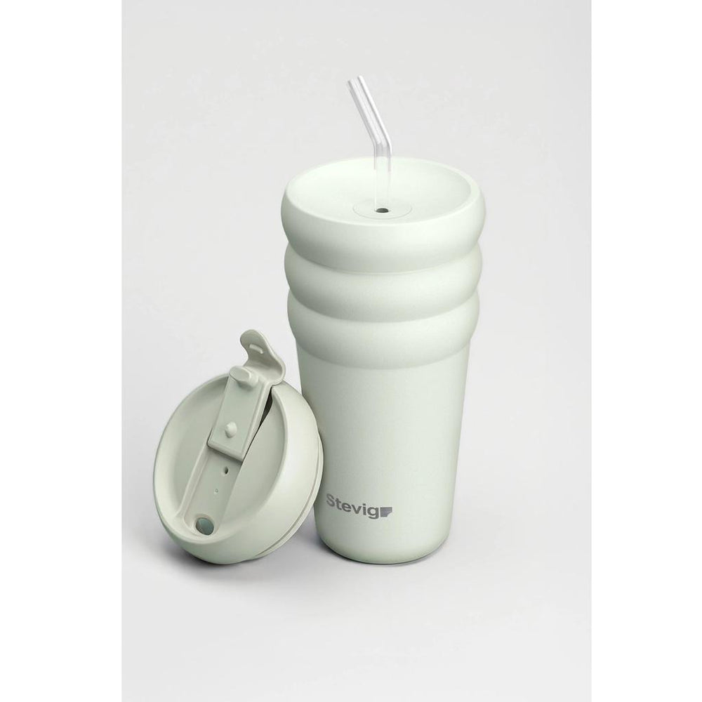 Stevig Bubble Stainless Steel Thermos in Lightest Sky 600ml