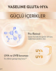 Vaseline Gluta-Hya Serum UV Protective Hydrating Body Lotion - Brightening, Non-Greasy Moisturizer with GlutaGlow Technology Vaseline Gluta-Hya Serum UV Body Lotion - Hydrating & Brightening Vaseline Gluta-Hya Serum, UV protective lotion, Hydrating body serum, Brightening skin care, Non-greasy moisturizer, GlutaGlow technology, Hyaluronic Acid, Pro-Retinol, UVA protection, UVB protection, Serum-effective moisturizer, Body lotion for dry skin, Skin brightening products, Moisturizer with sun protection, Daily